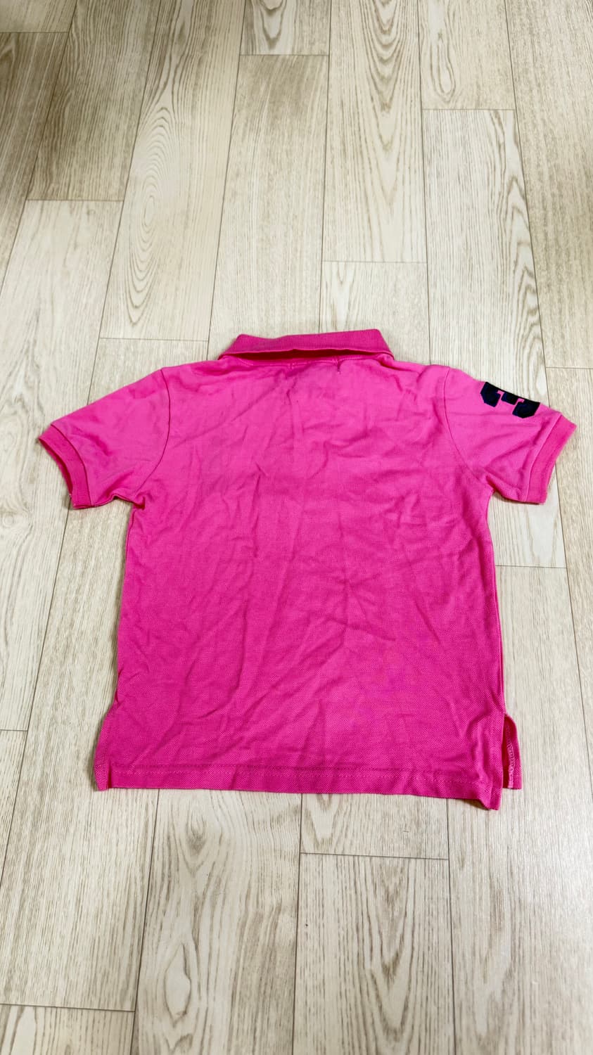 폴로 랄프 로렌 아동용 폴로 카라티 핑크 상품이미지2