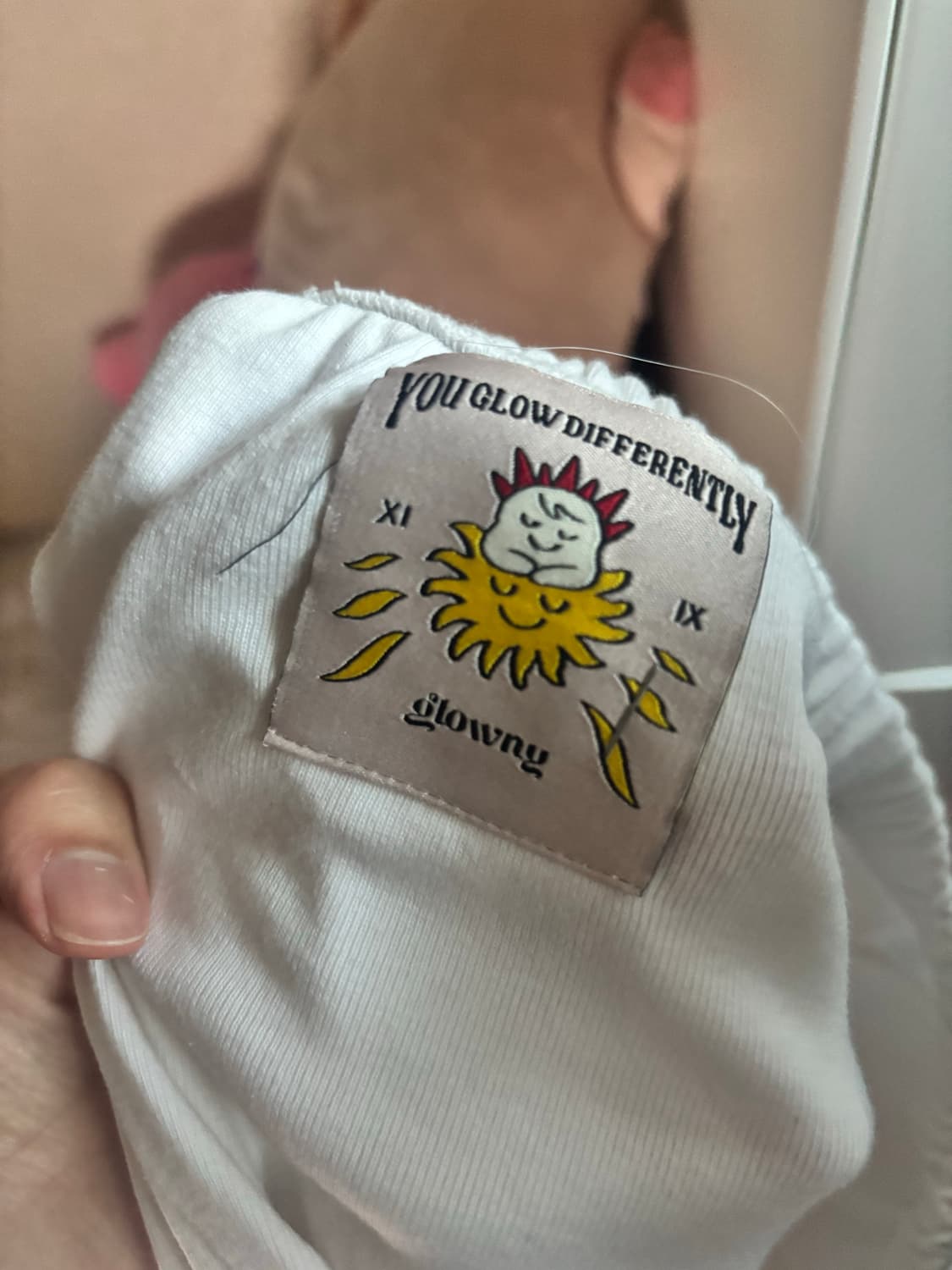 글로니 클래식 버튼 미니 스커트 화이트 상품이미지3