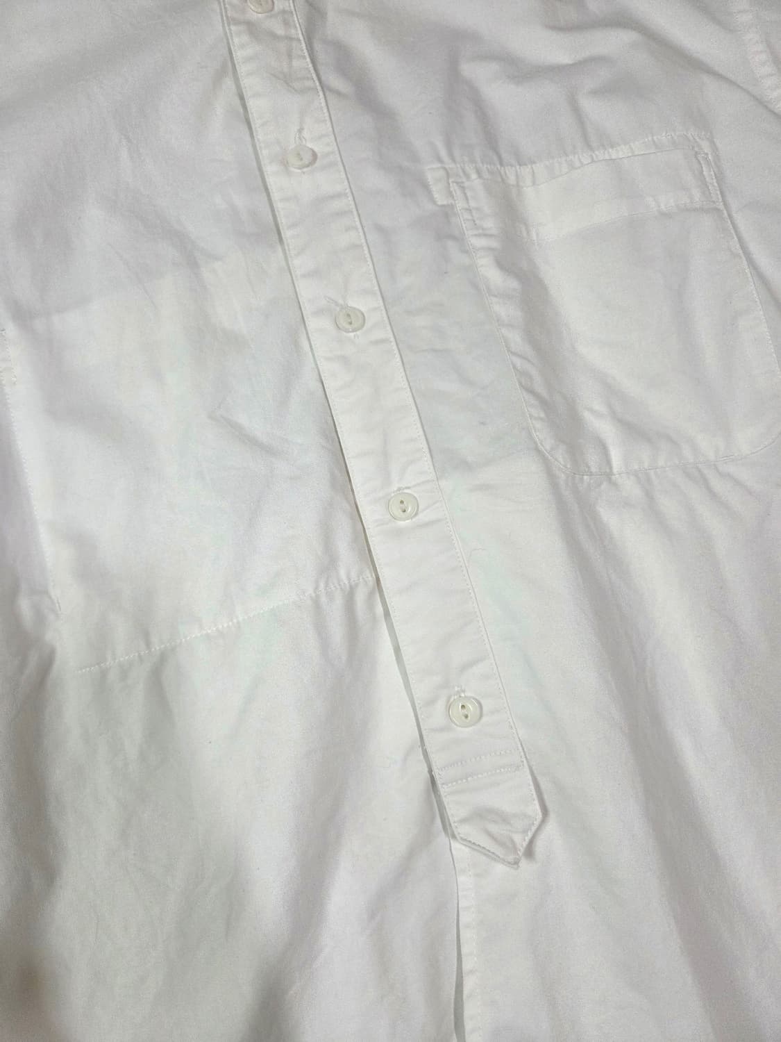 vulcain 화이트 루즈핏 헨리넥 셔츠 상품이미지4