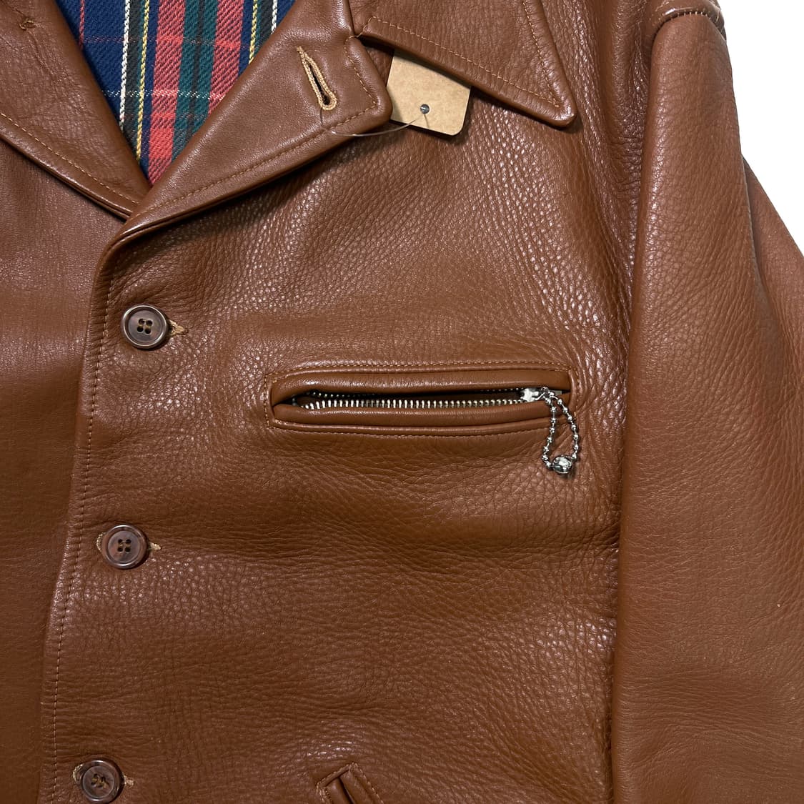 웨어하우스 레더 스포츠 자켓 브라운 (L) 상품이미지4