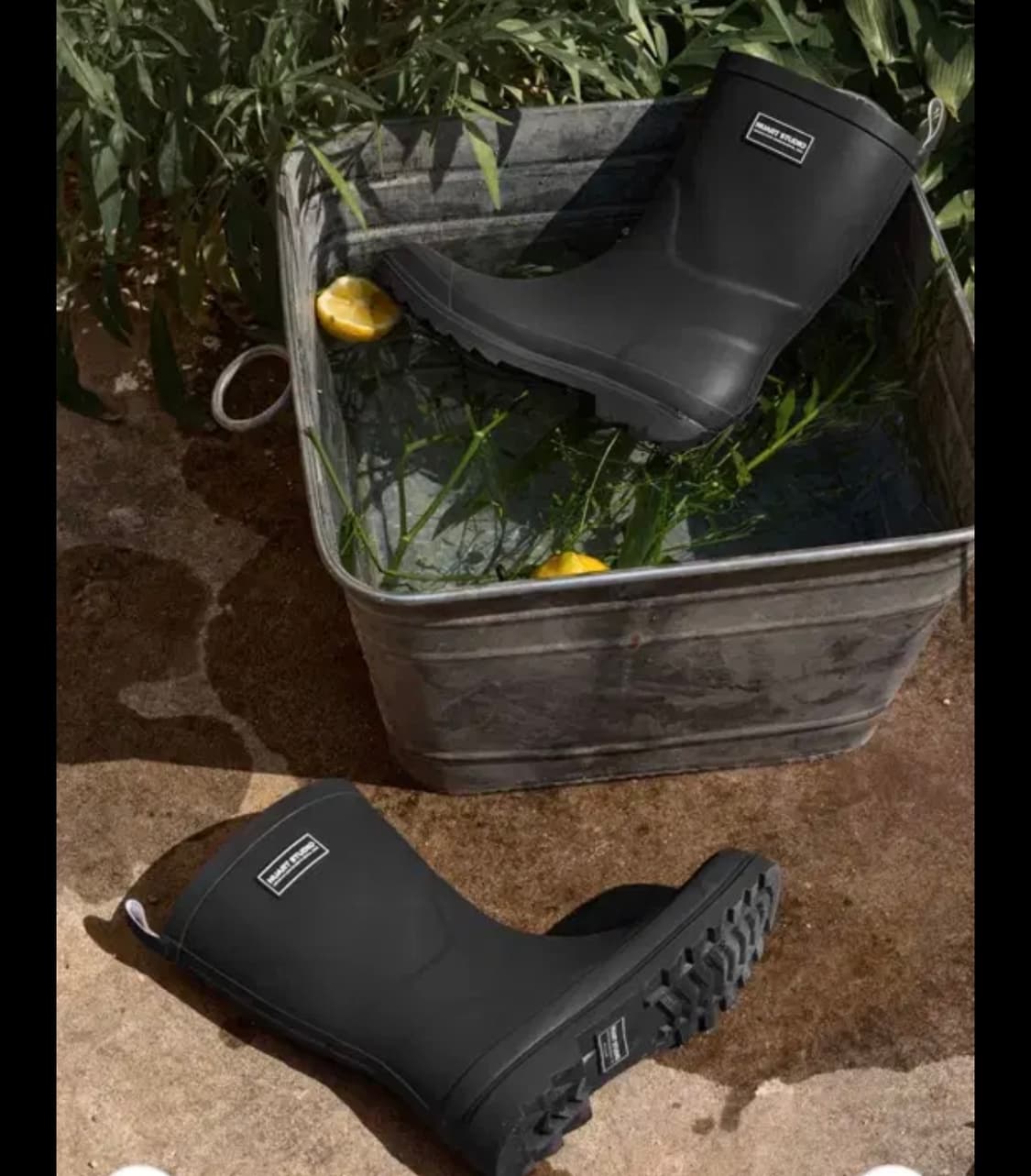 누아트스튜디오 클래식 미드 레인부츠 미들 장화 240 상품이미지1