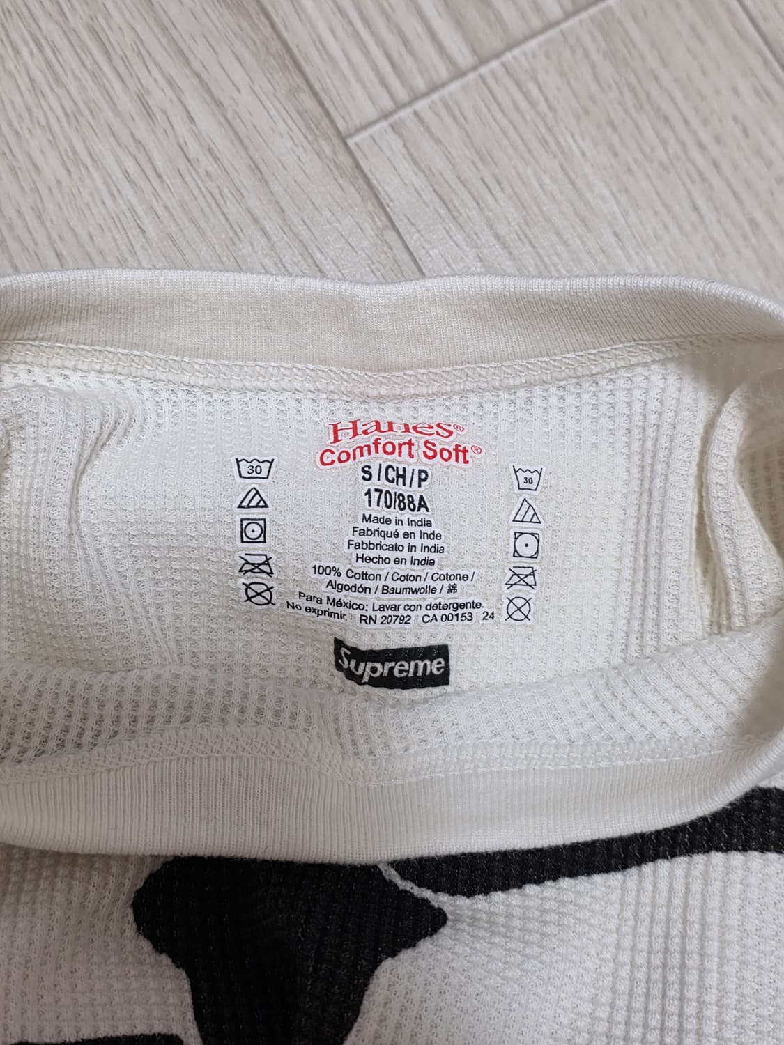 슈프림 헤인즈 본즈 써멀 크루 내츄럴 상품이미지3