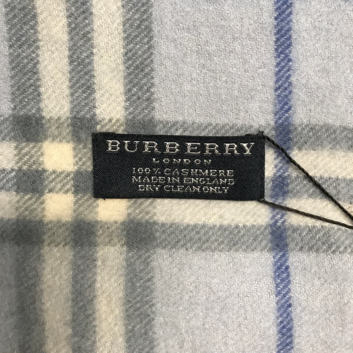 버버리 정품 캐시미어 머플러 블루 상품이미지4