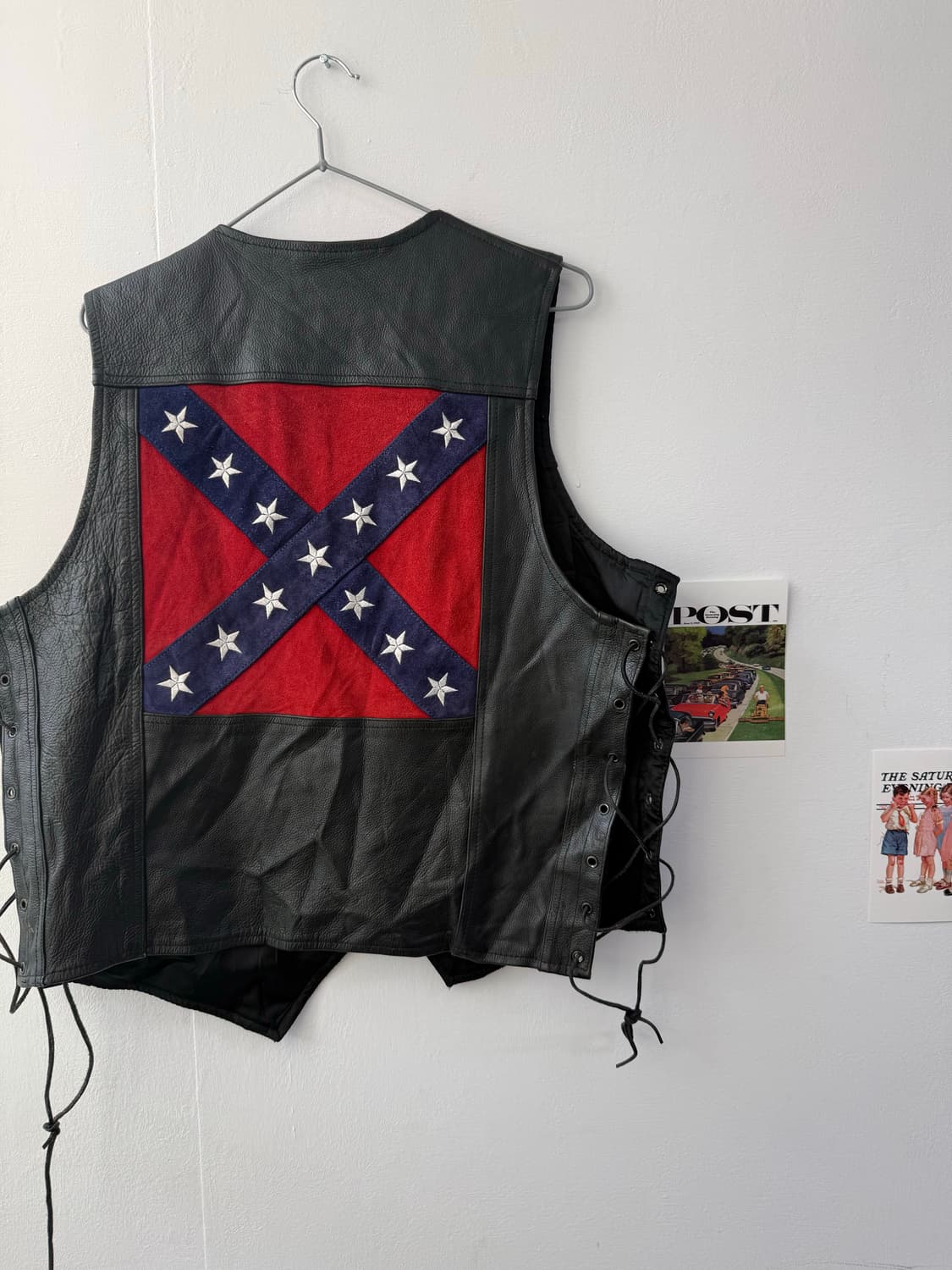 Usa leather vest 가죽 상품이미지3
