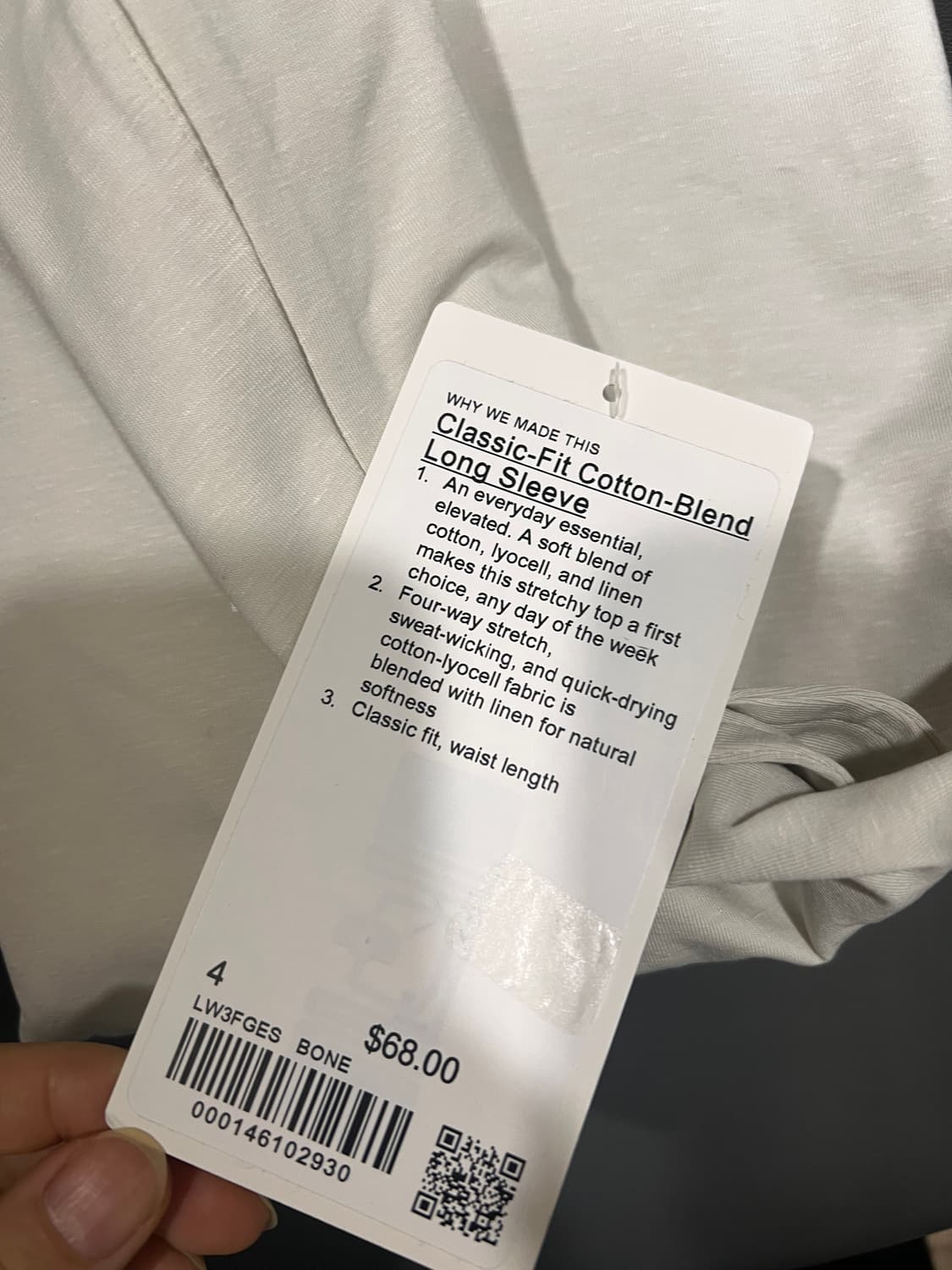 룰루레몬 롱슬리브 여성 티셔츠 새상품 상품이미지6