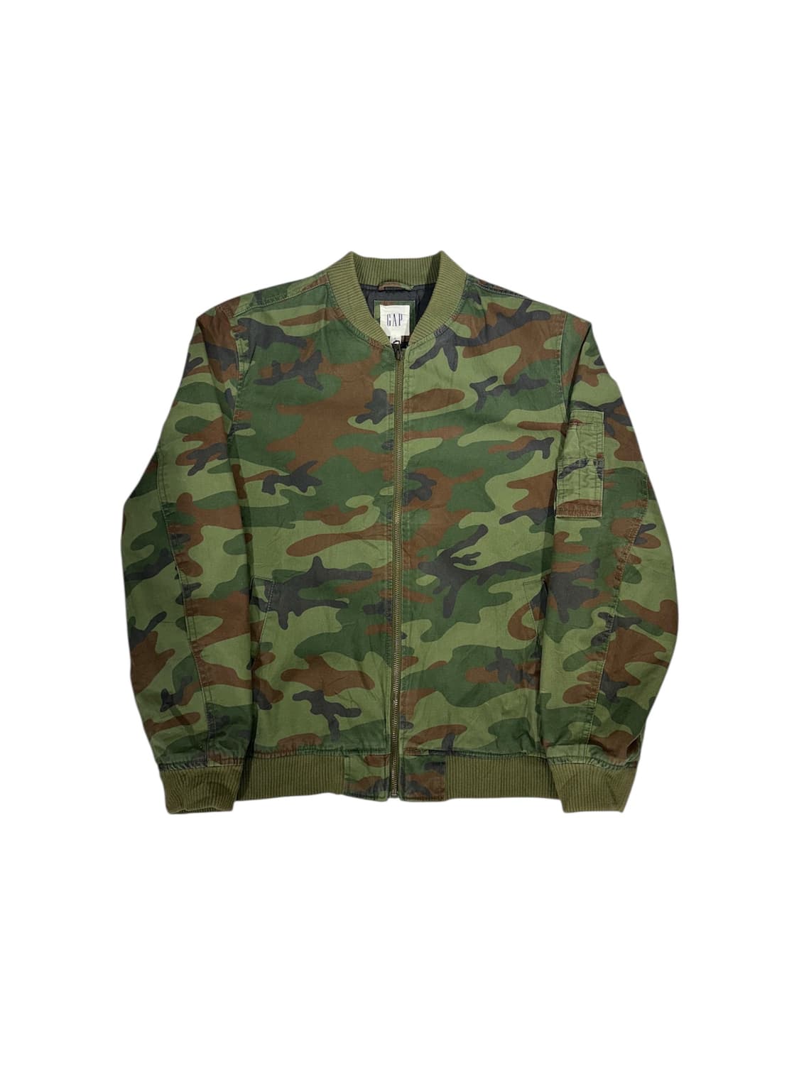 갭 카키 밀리터리 카모 잠바 블루종 자켓 M 상품이미지5