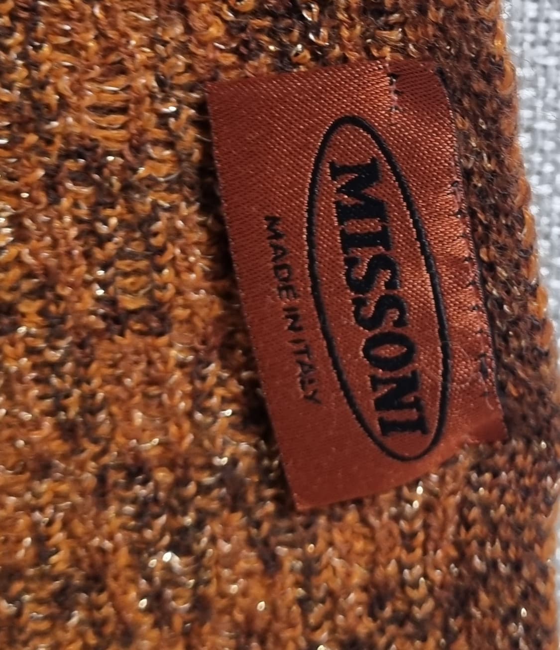 미쏘니 브라운 패턴 목도리 상품이미지3