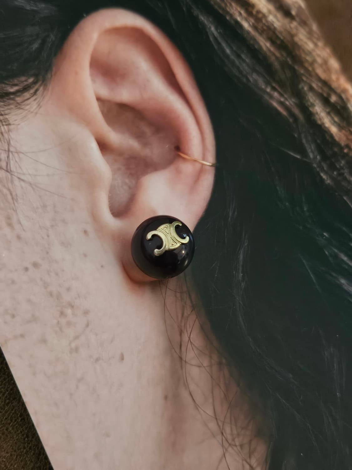 셀린느 정품 빈티지 업사이클링 귀걸이 925실버 상품이미지2