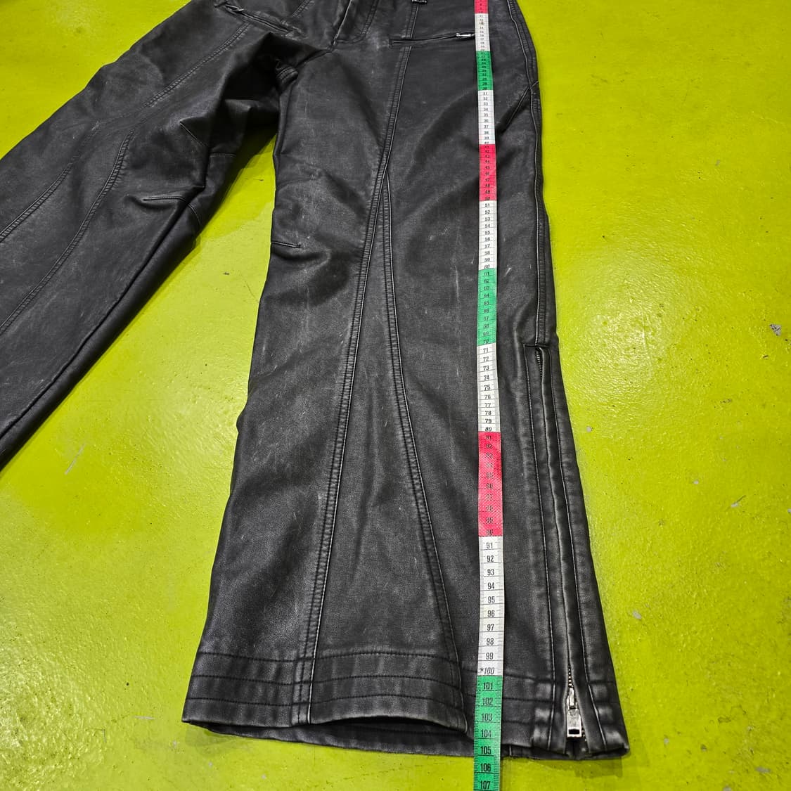 NACHE  레더 부츠컷 팬츠 INDUSTRIAL LEATHER 상품이미지7