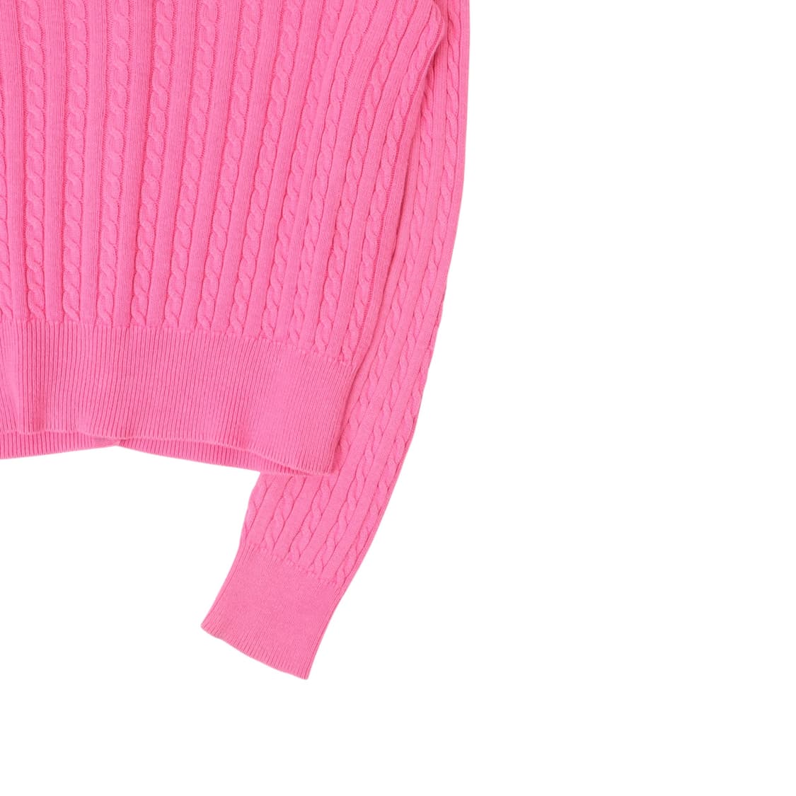 폴로 랄프로렌 걸즈 라이트핑크 케이블 니트 가디건 상품이미지7