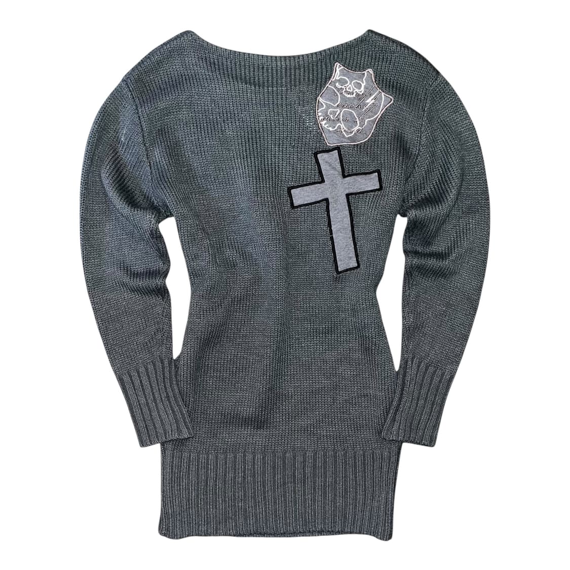 GHOST of HARLEM 고스트오브할렘 와플니트 원피스 y2k펑크갸루 상품이미지4