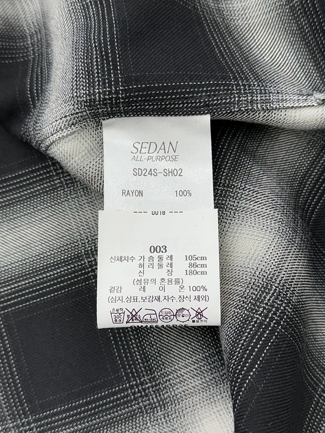 세단 올 퍼포즈 옴브레 체크 투 포켓 셔츠 상품이미지8