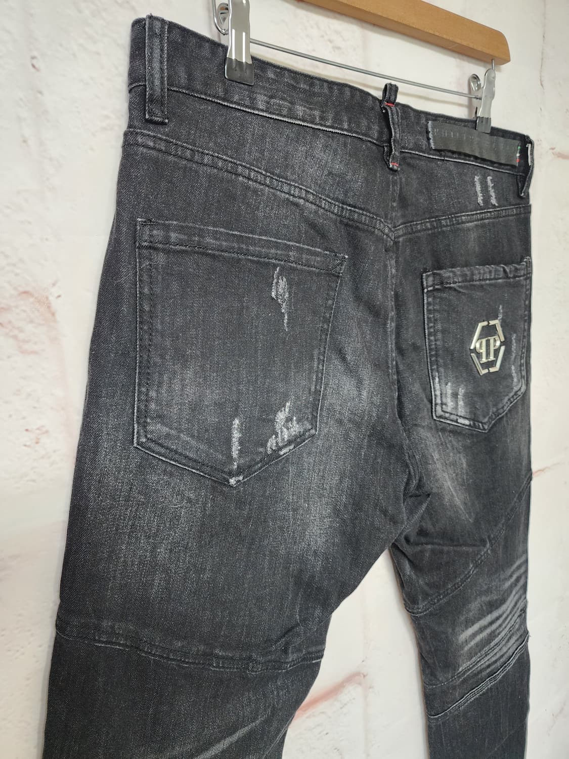 필립플레인 블랙 데님 팬츠 상품이미지7