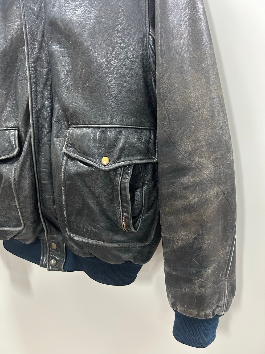 프랑스 헬스톤즈(Helstons) 빈티지 가죽 자켓 상품이미지3