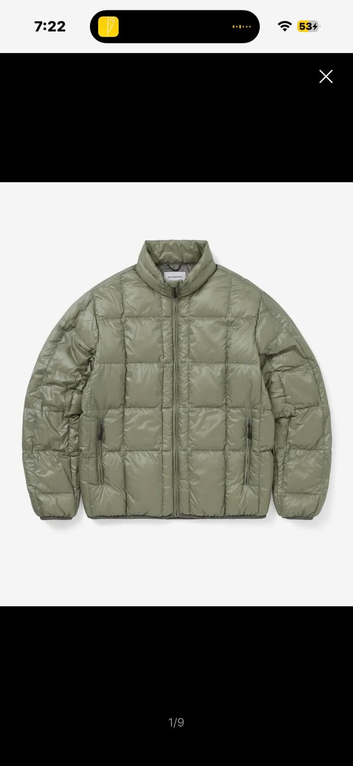 디즈이즈네버댓 Light Down Jacket Dark Sage 상품이미지1