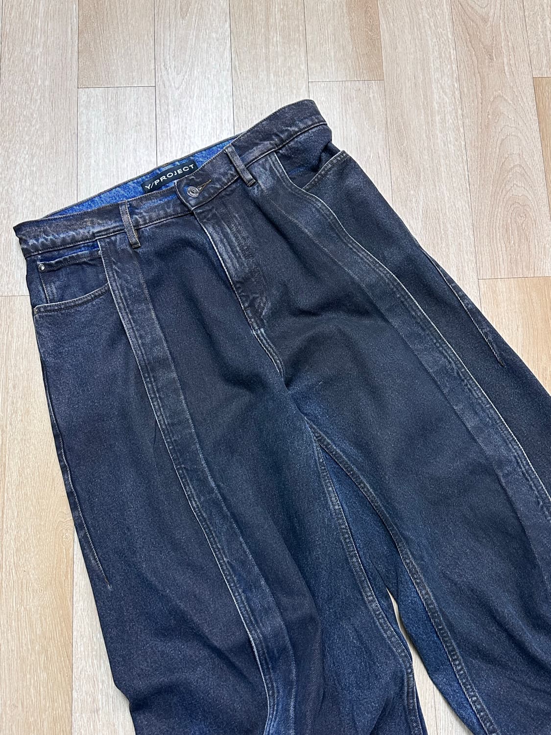 [31] 와이프로젝트 바나나진 블랙 네이비 상품이미지6