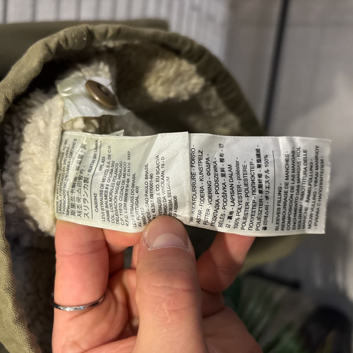 리바이스 쉐르파 코튼 워크자켓 올리브 상품이미지6