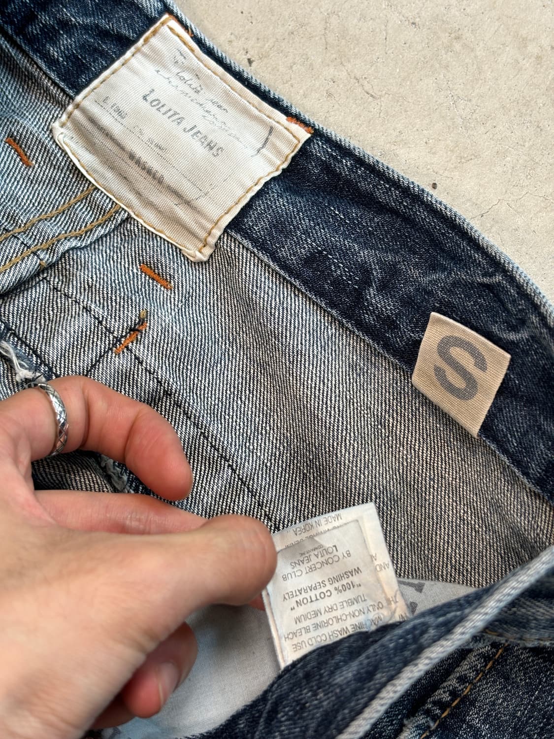 Lolita jeans 웨스턴 로우라이즈 진 상품이미지5