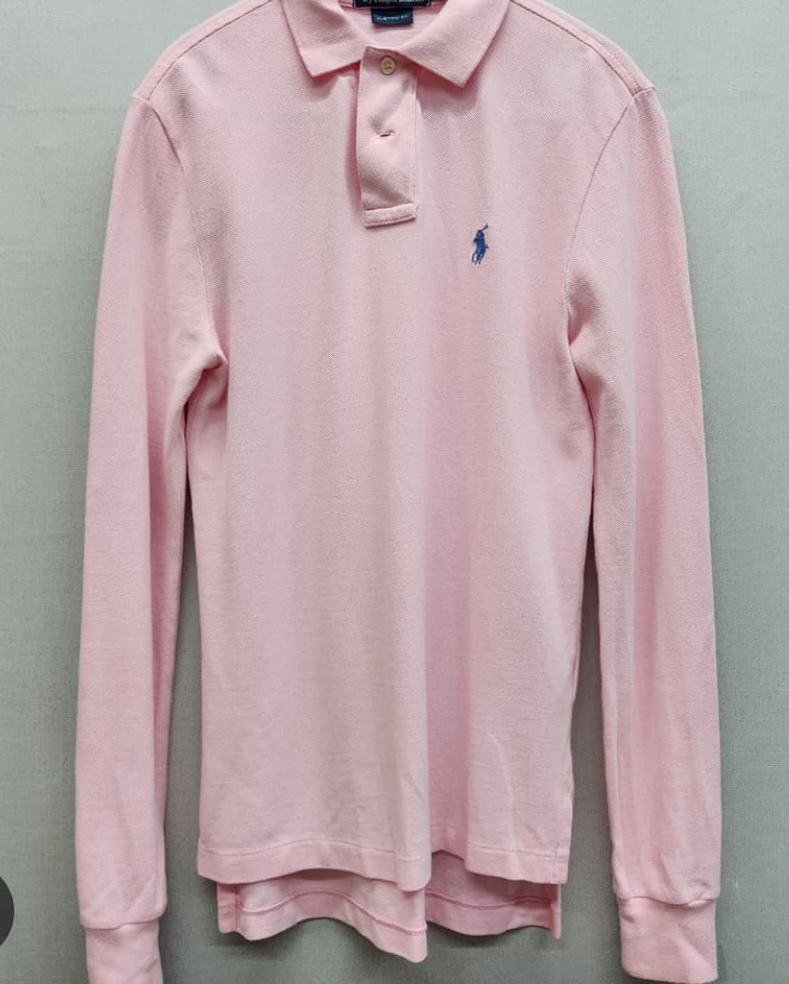폴로 빈티지 핑크 카라 롱슬리브 롱슬 상품이미지1
