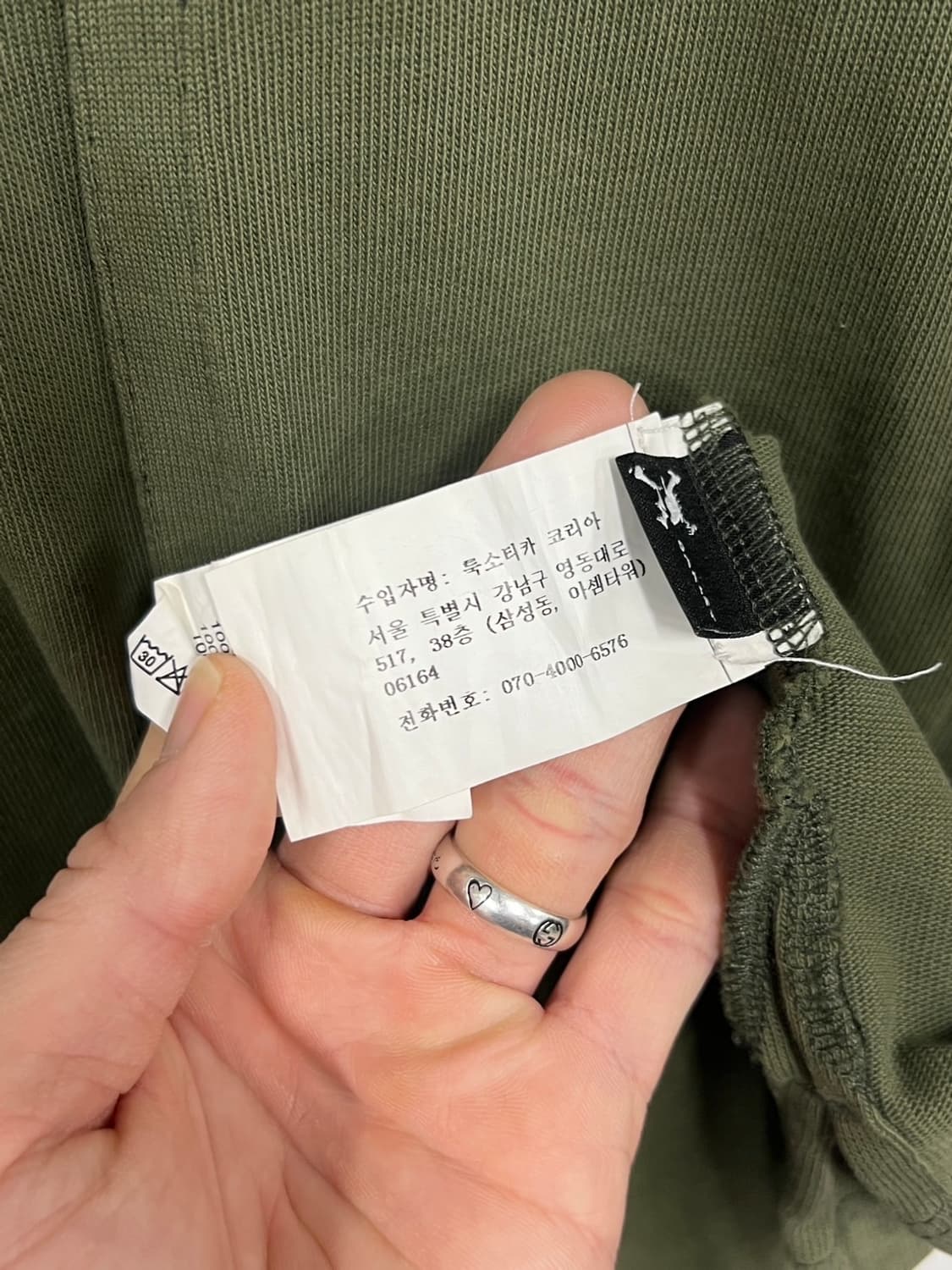 오클리 레귤러핏 올리브 카키 포켓 반팔 티셔츠 상품이미지7