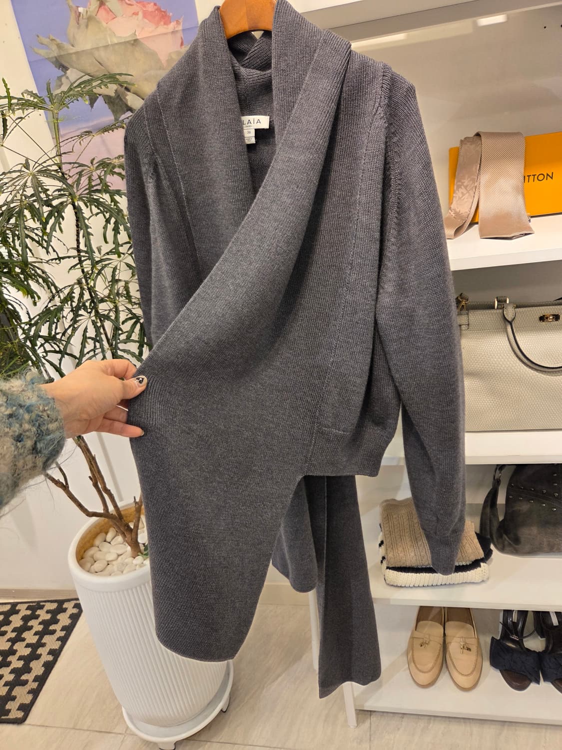 ALAIA 알라이아 머플러 가디건 상품이미지5