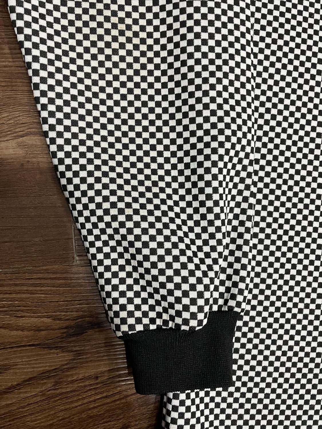 베르사체 진스 꾸뛰르 하프집 체커보드 폴로 셔츠 상품이미지5