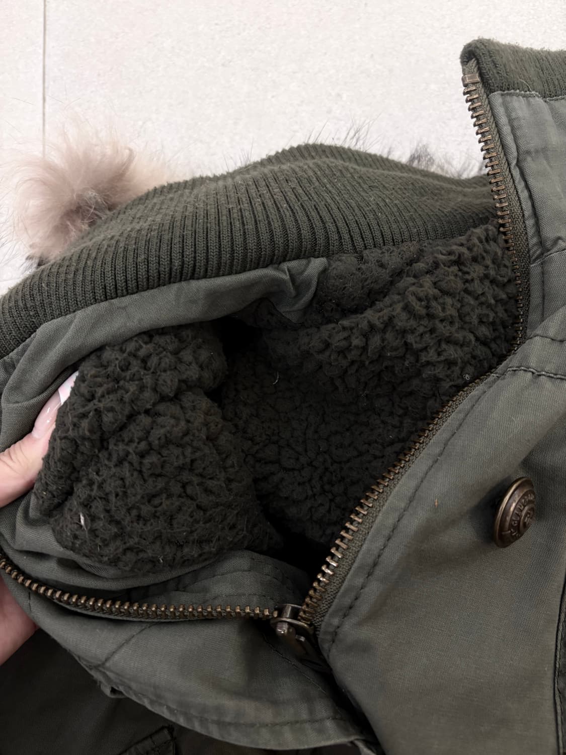 카키 퍼 점퍼 상품이미지9