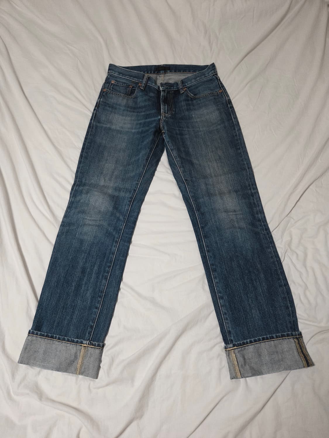 유니클로 레귤러핏 중청 데님 76사이즈 상품이미지1