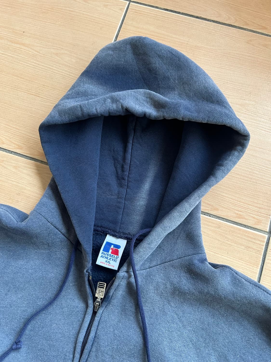 90‘s 러셀 썬페이드 후드집업 2XL 상품이미지3