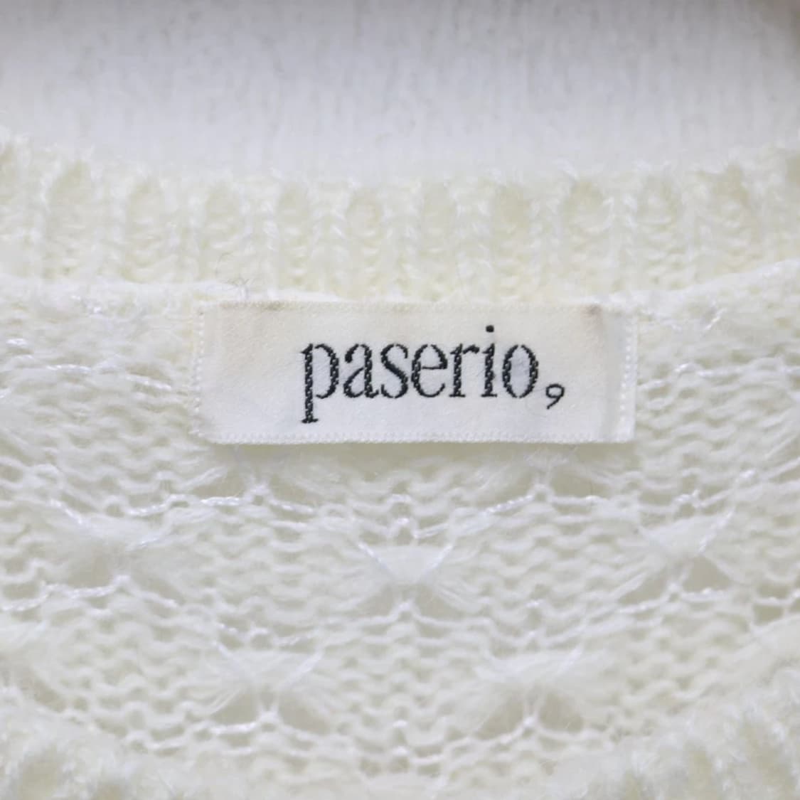 PASERIO 플라워 짜임 울 혼방 니트 60199 상품이미지6