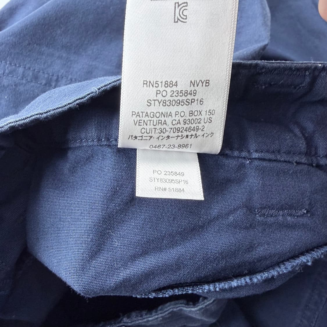 파타고니아 네이비 마운틴 7부 팬츠 상품이미지6