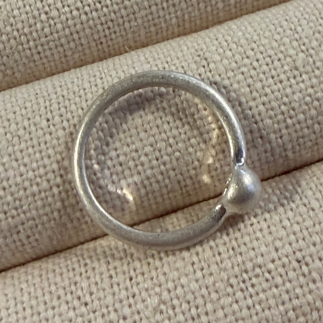 새상품 여성 신주 은도금 볼 반지 상품이미지4