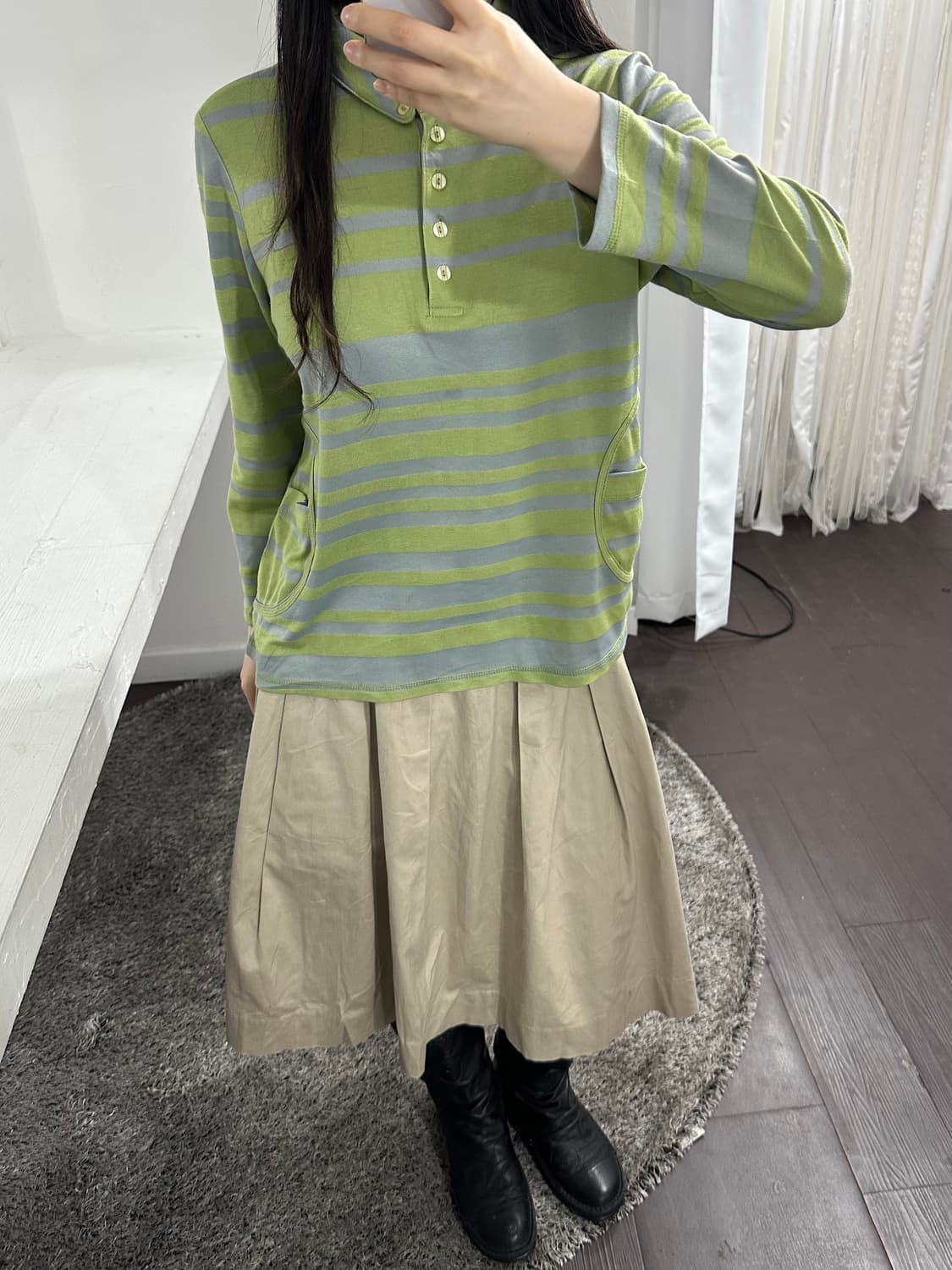 seretone stripe detail top 상품이미지3