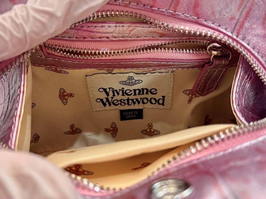 레어 ] 비비안웨스트우드 아카이브 핑크 야스민 숄더백 상품이미지10
