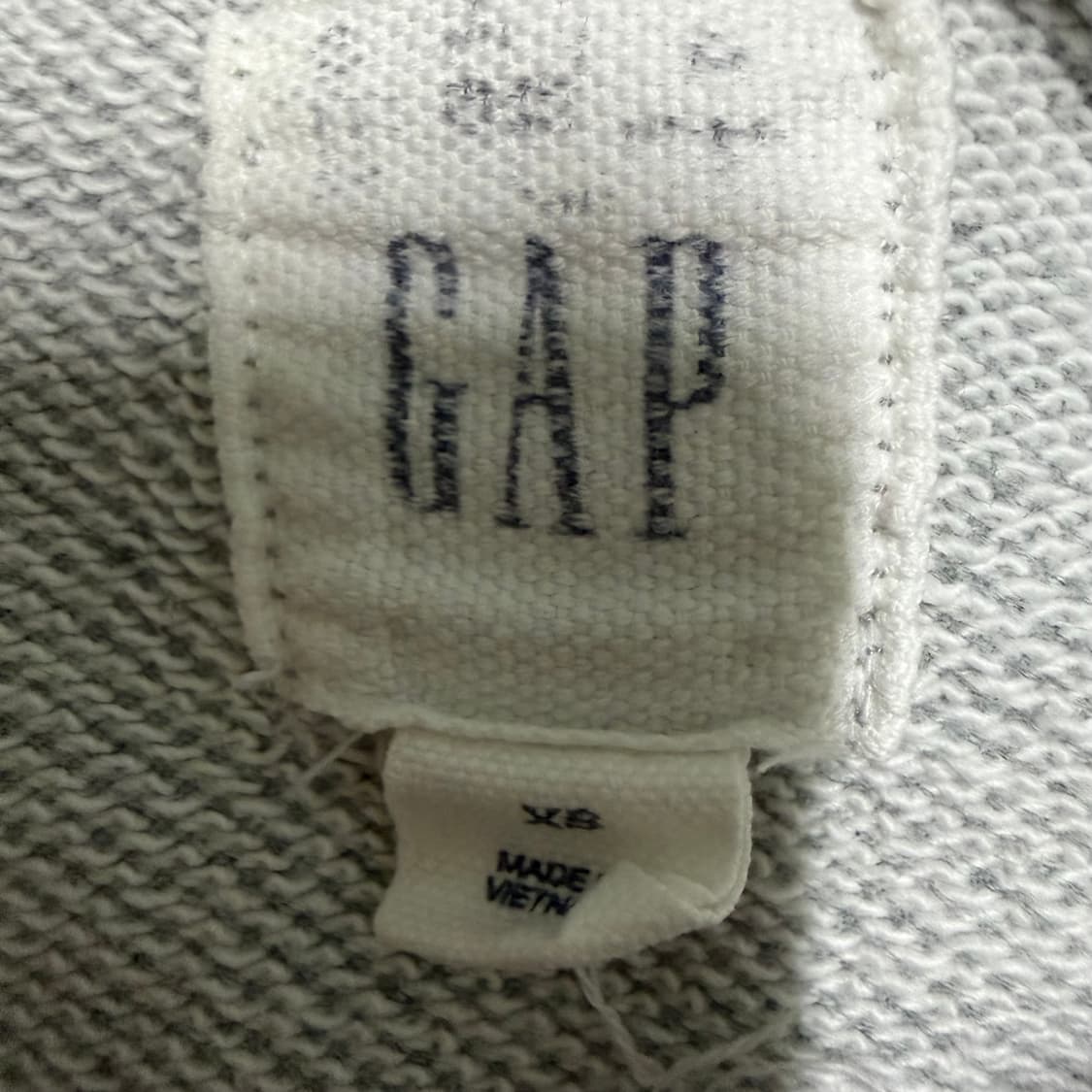 갭 그레이 후드집업 xs 상품이미지3