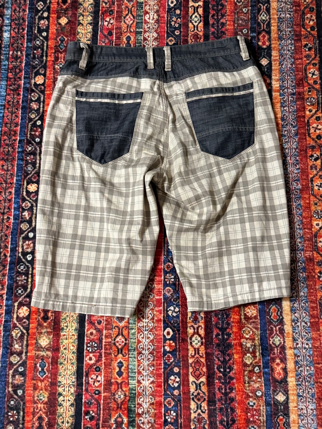 빈티지 체크 쇼츠 상품이미지2