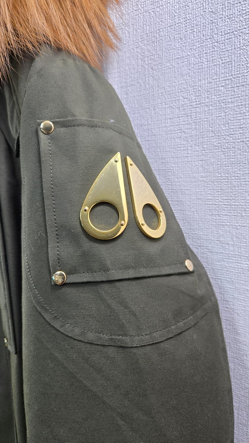 무스너클 여성 M- 정품 세인트 플라비 골드퍼 봄버 재킷 카키 상품이미지3