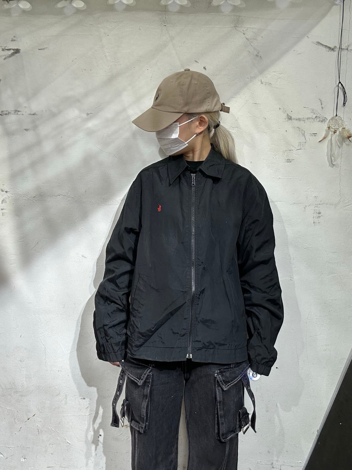 폴로 랄프 로렌 블랙 레드 포니 오버핏 블루종 자켓  상품이미지2