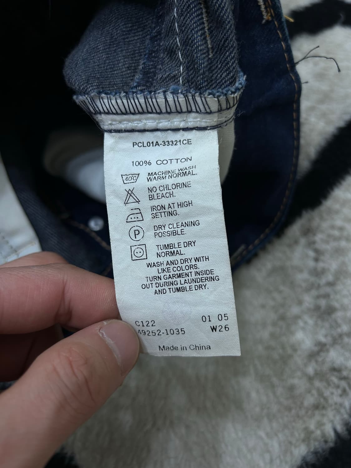 [26]리바이스ZIP 데님 미니스커트/진청 상품이미지3