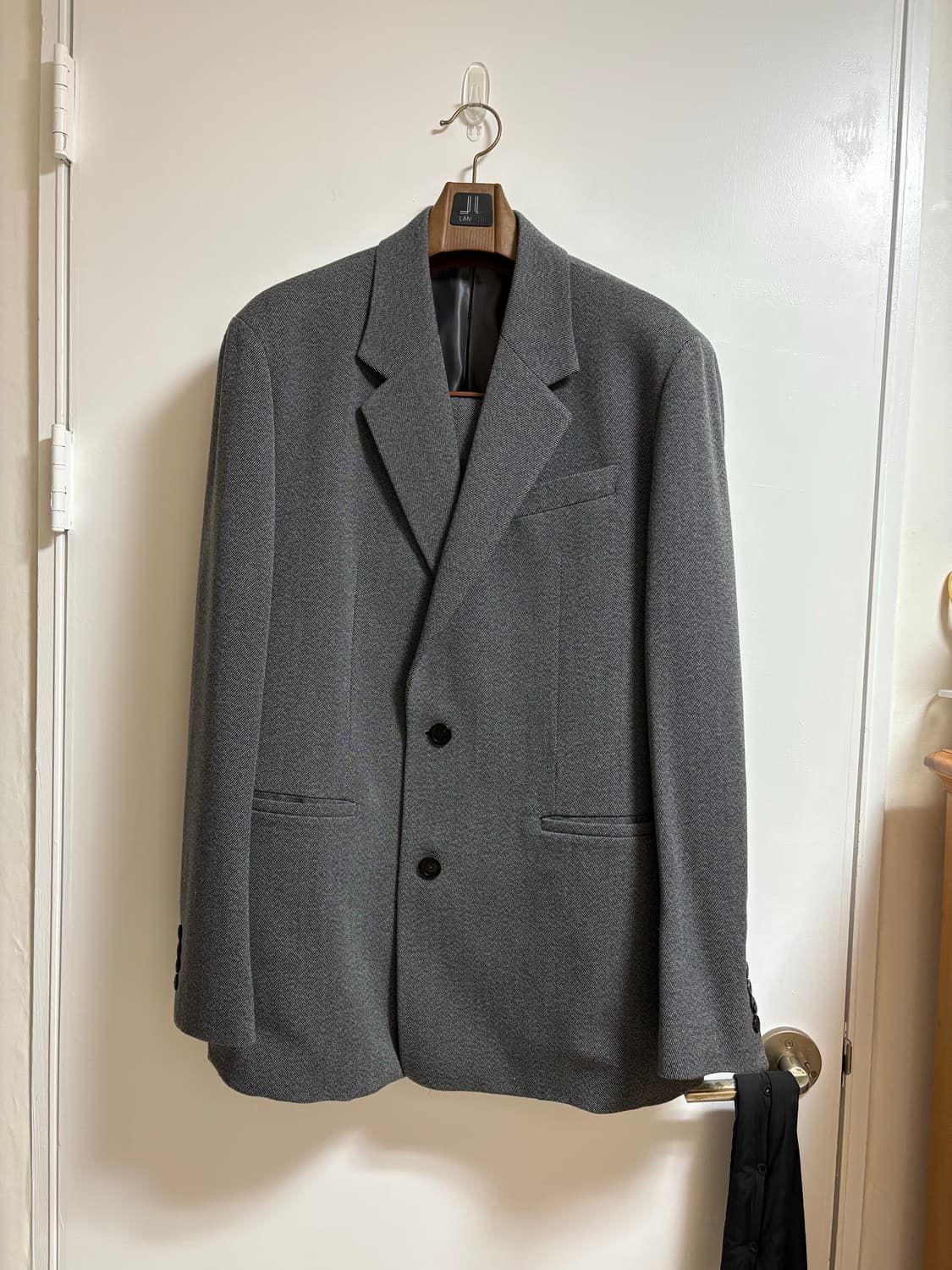 [52/52] 솔리드옴므 22FW 그레이 울 셋업 수트 상품이미지2