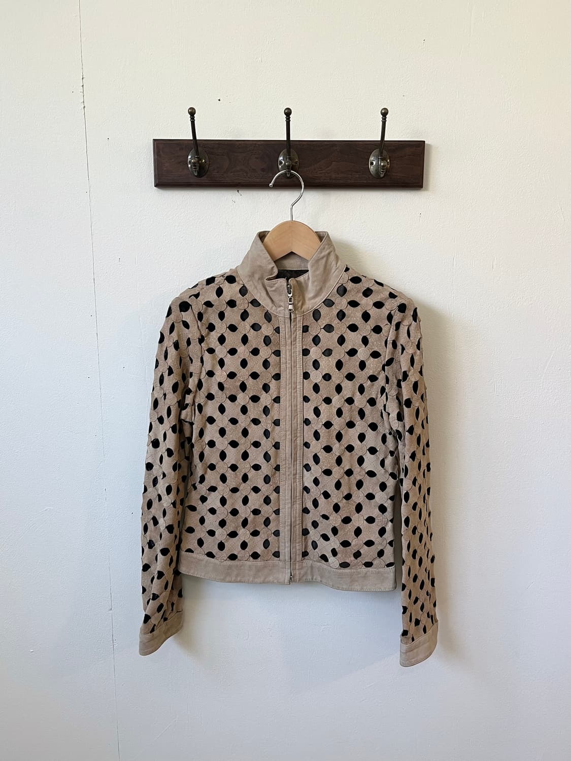 North beach 가죽 도트 자켓 상품이미지2