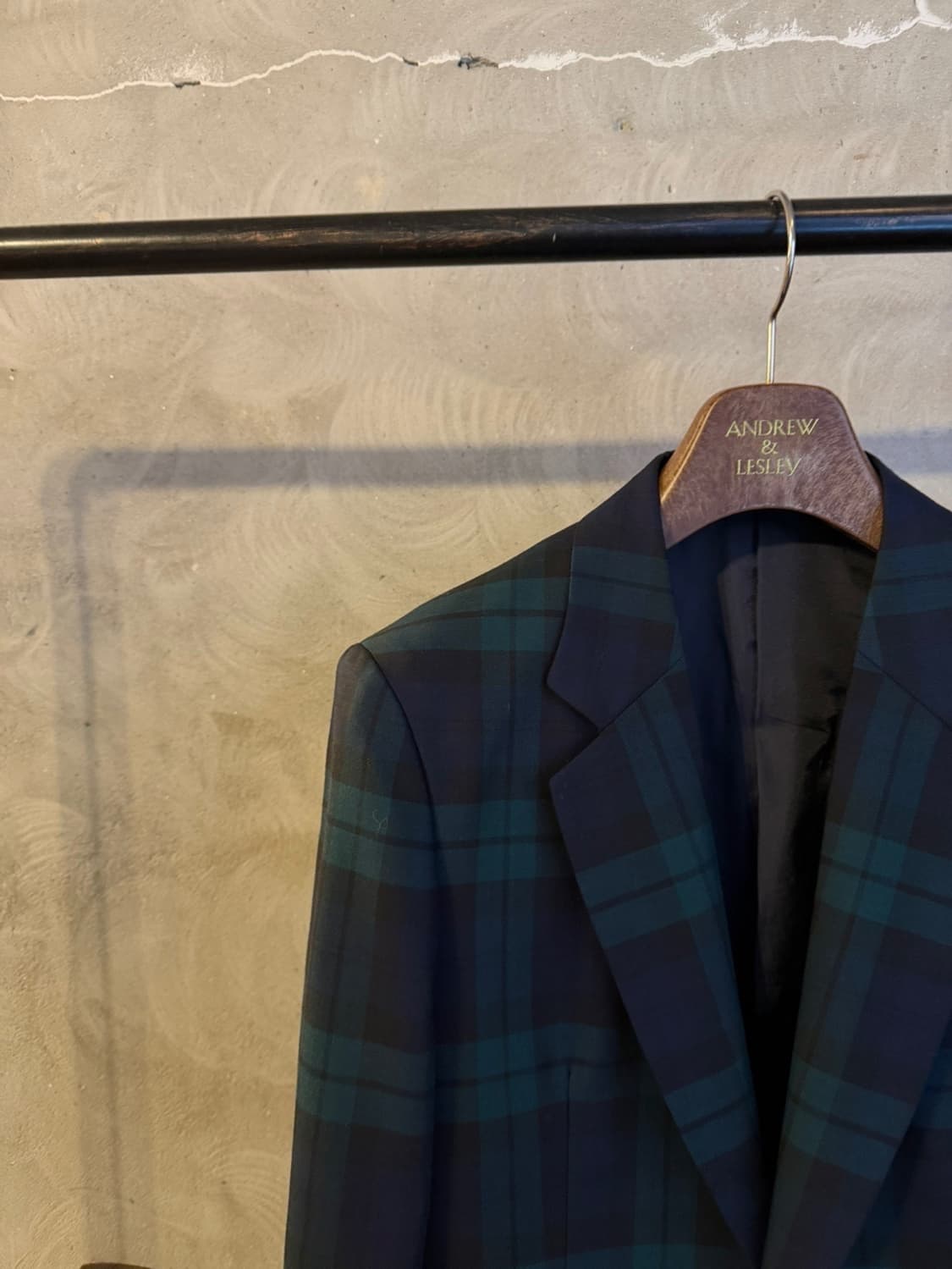 제이프레스 블랙와치 금장 블레이저 55~66 상품이미지8