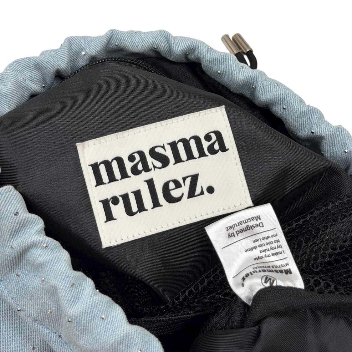 마스마룰즈 모리걸 도트 땡땡이 짐색 백팩 가방 블루 상품이미지4