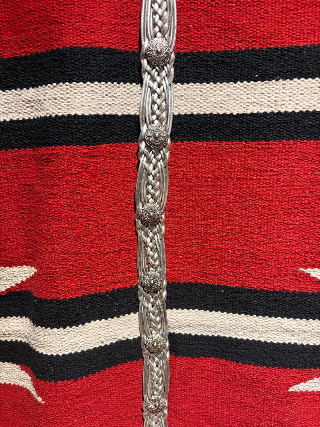 웨스턴 실버 콘쵸 위빙 벨트 / western concho belt 상품이미지3