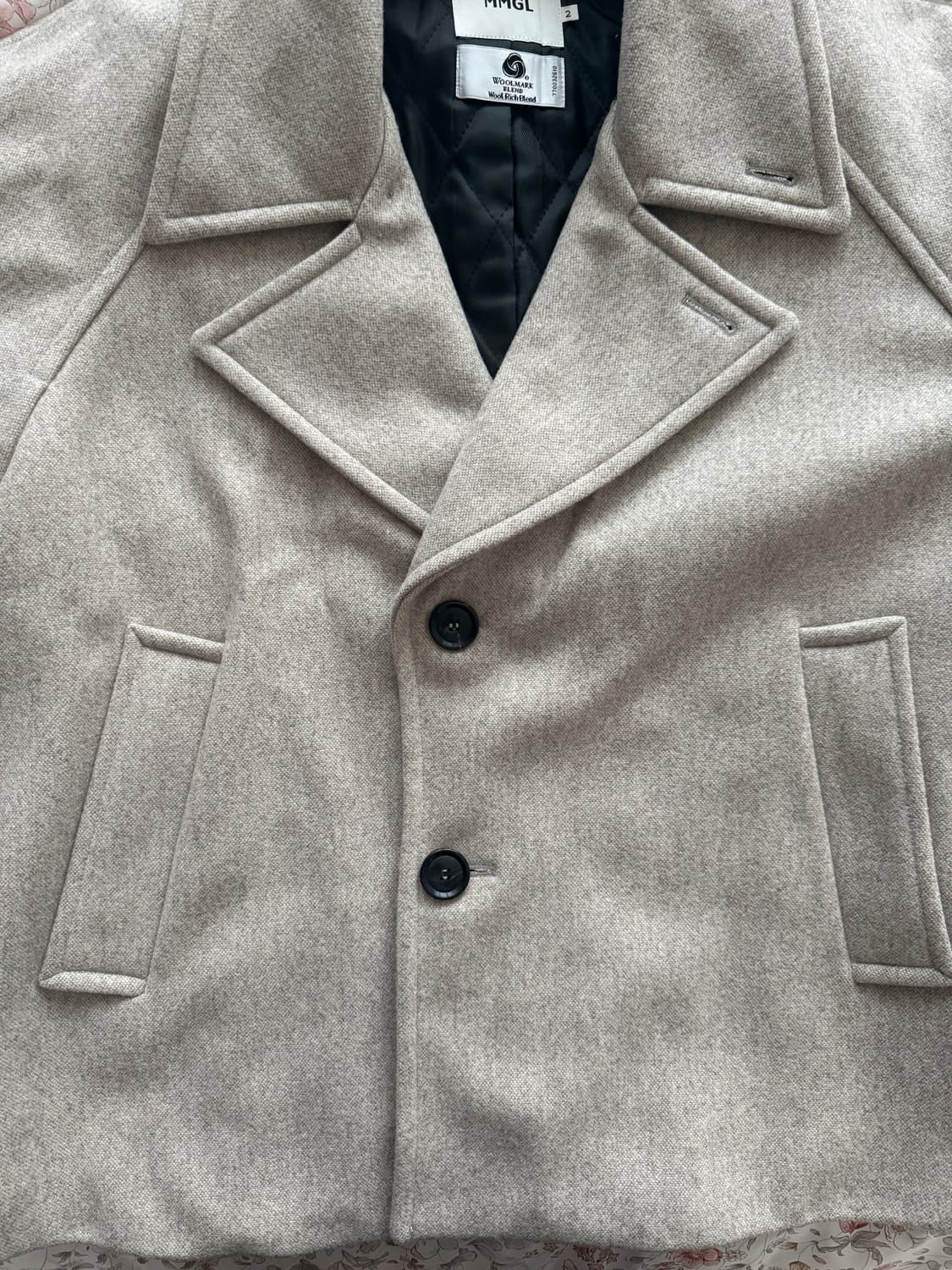 mmgl 미니멀 하프코트 베이지 상품이미지4