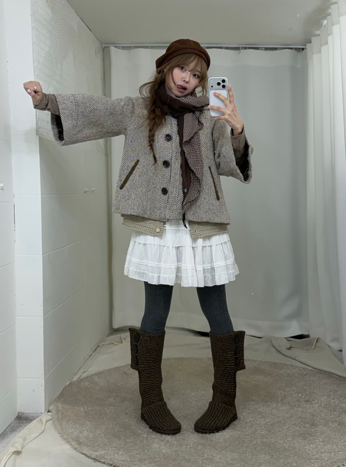 니혼진 화이트 밀크티 모리걸 하치 코디세트 상품이미지1