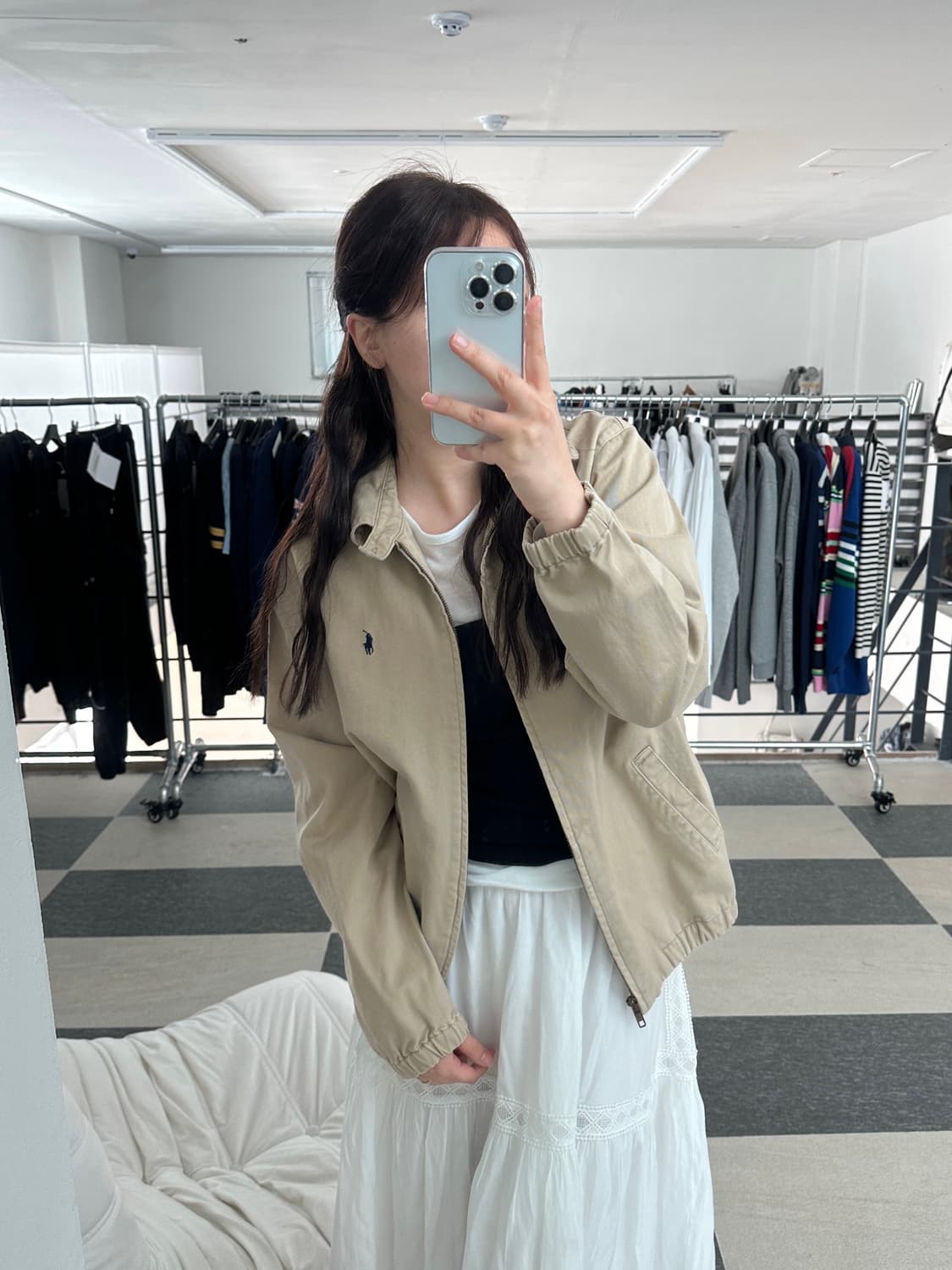 폴로 랄프로렌 베이지 해링턴 자켓  상품이미지2