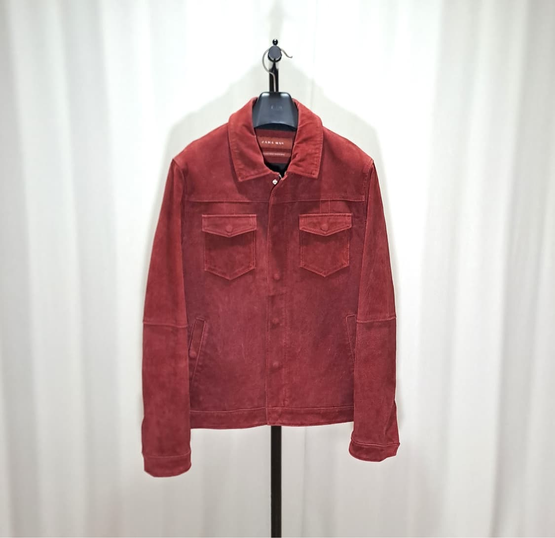 (택포) 자라 리얼레더 스웨이드 트러커 자켓 100-105 B772 상품이미지1