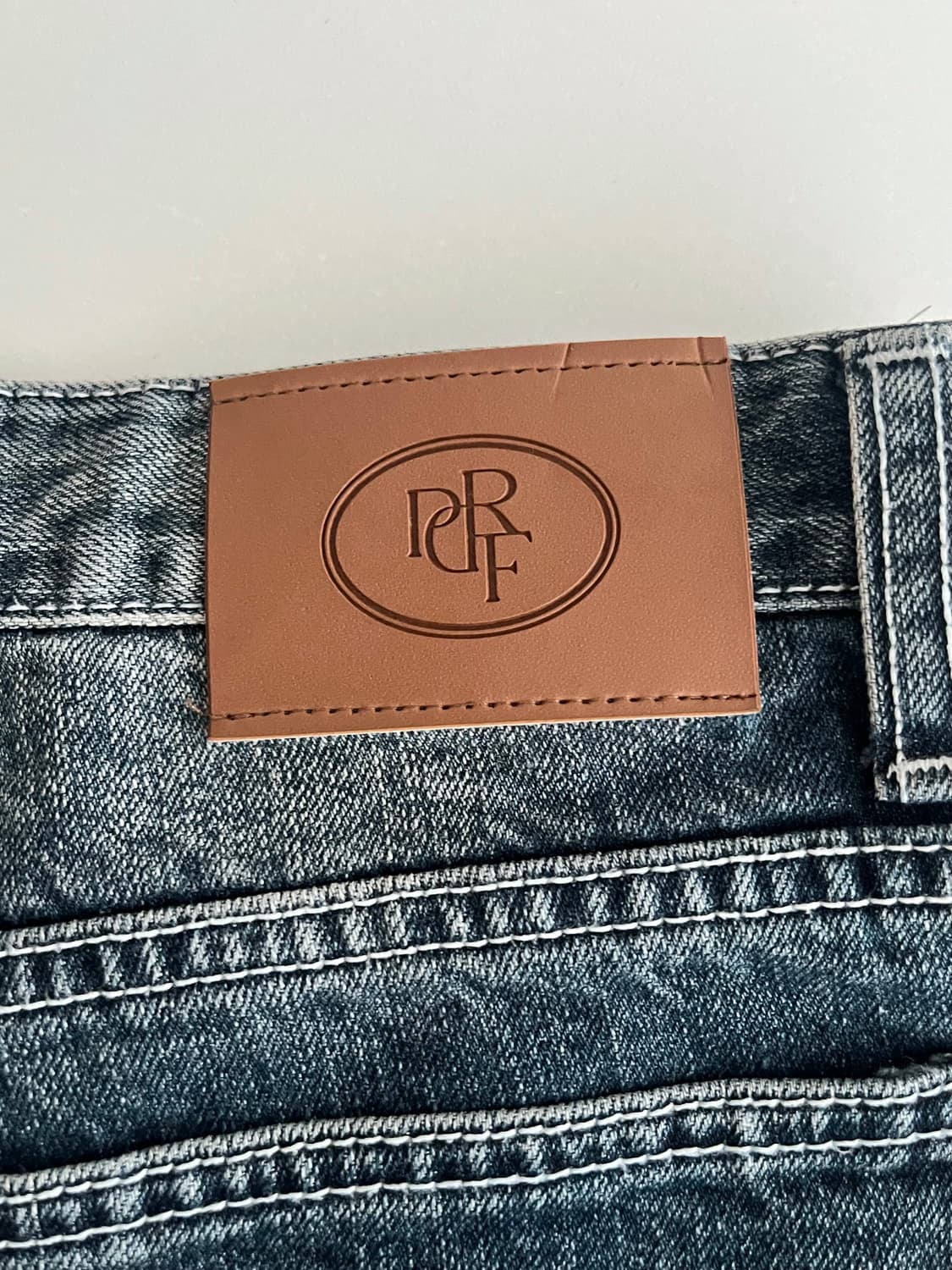 M) 판도라핏 와이드 데님 팬츠 청바지 중청 상품이미지5