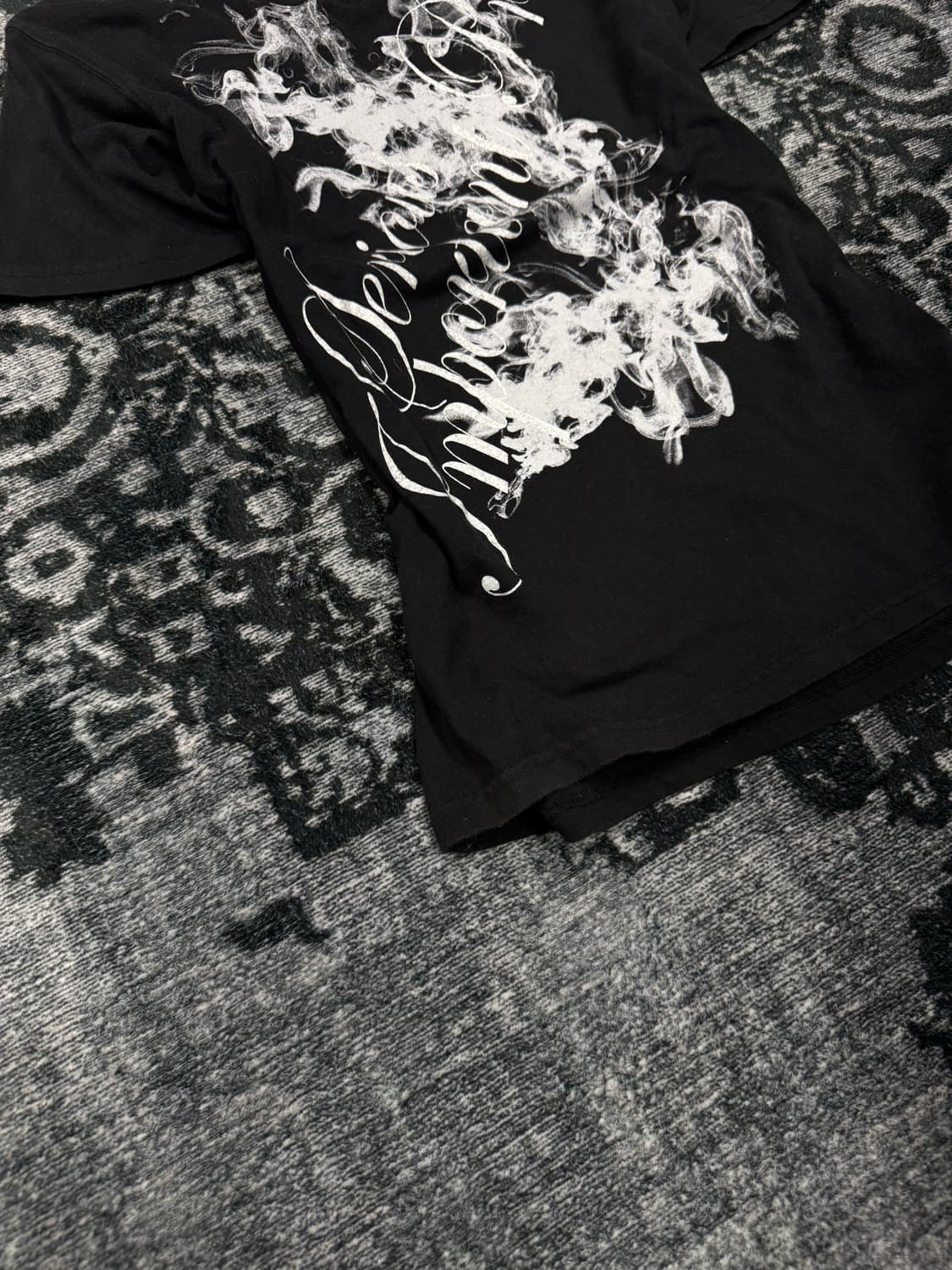Spinash smoking lettering t shirts 상품이미지4